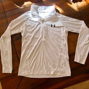 White 1/2 zip Under Armour